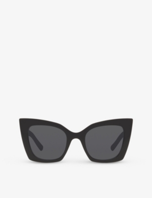 Saint Laurent Womens Ys000413 Mica Cat-eye Acetate Sunglasses