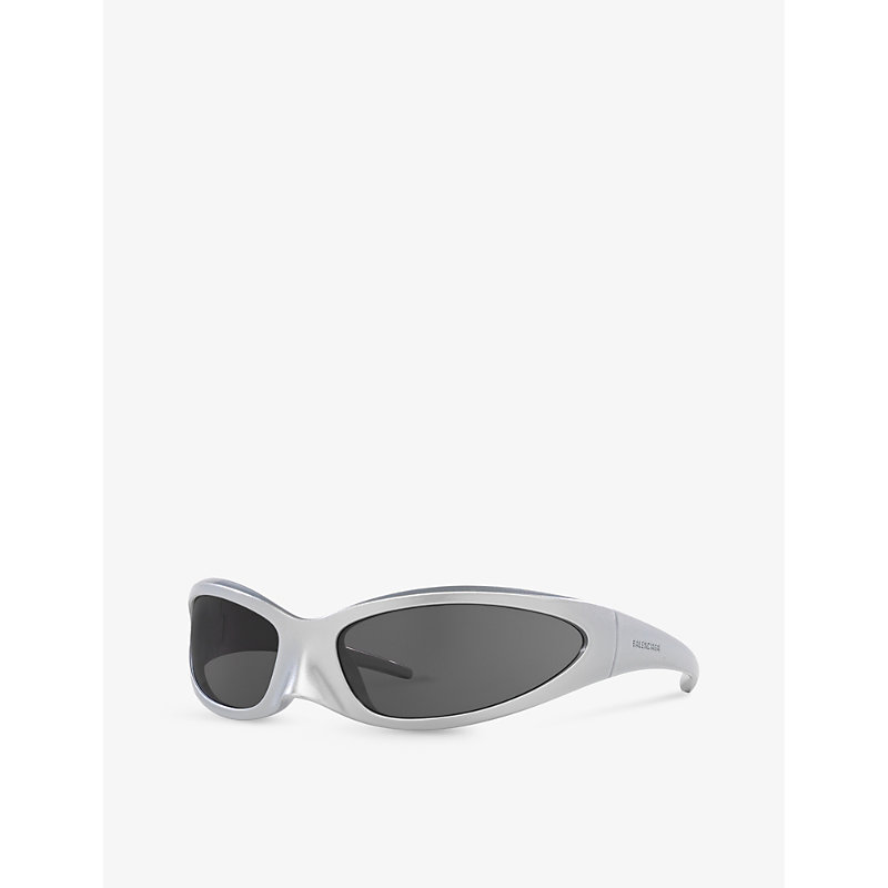 Shop Balenciaga Women's 6e000284 Bb0251s Rectangle-frame Acetate Sunglasses