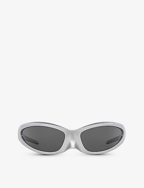 BALENCIAGA: 6E000284 BB0251S rectangle-frame acetate sunglasses
