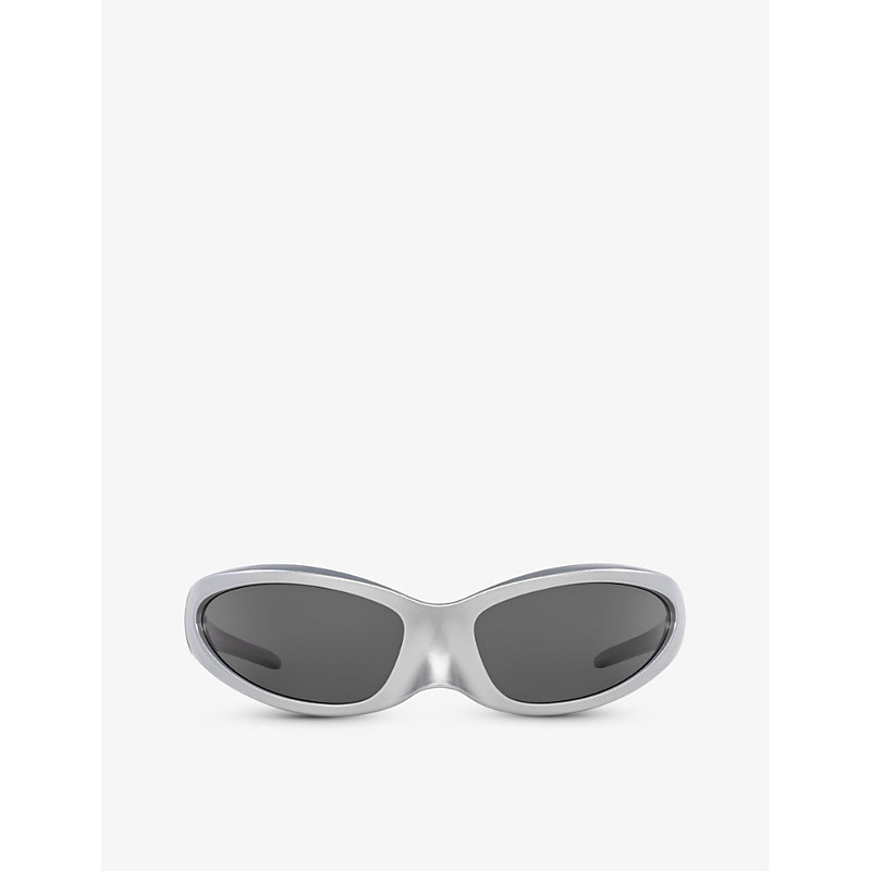 Shop Balenciaga Women's 6e000284 Bb0251s Rectangle-frame Acetate Sunglasses
