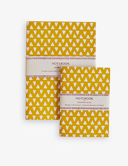 HEATHER EVELYN: Perfect triangle-print paper notebook set