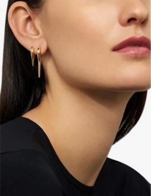 MELISSA KAYE: Lola Needle 18ct yellow-gold earrings