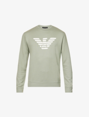 Emporio armani hotsell embossed eagle sweatshirt