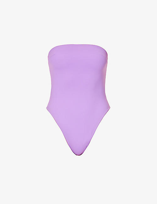 MYRA SWIM: Aloe strapless one-piece swimsuit
