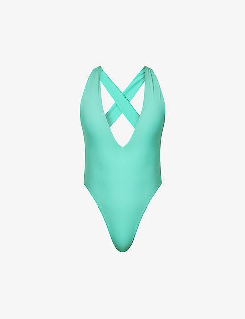 MYRA SWIM: Hunter V-neck one-piece swimsuit
