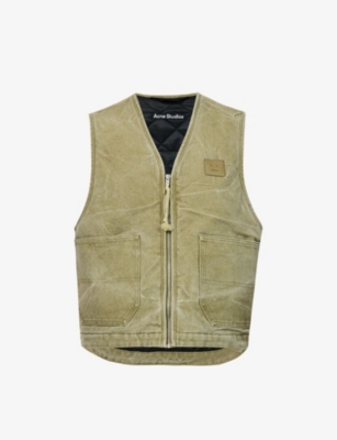 ACNE STUDIOS - Ohady face-patch cotton-canvas vest