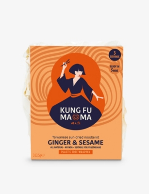 KUNG-FU MAMA: Kung Fu Mama ginger and sesame sun-dried noodle kit 313.5g
