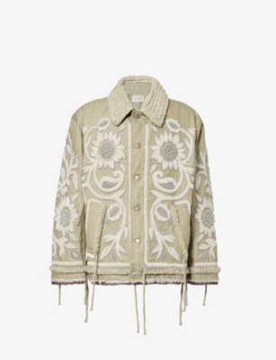 Craig Green Khaki Tapestry Jacket In Olive