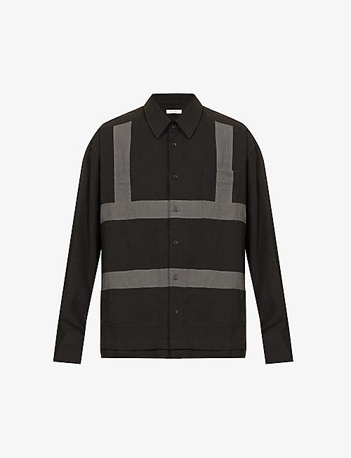 CRAIG GREEN: Harness straight-point collar cotton shirt