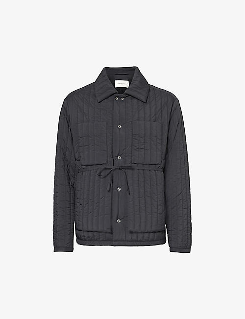 CRAIG GREEN: Patch-pocket quilted padded shell jacket
