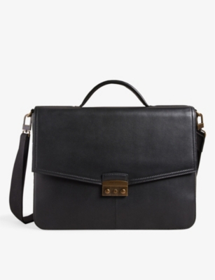 TED BAKER Kalson leather messenger bag Selfridges