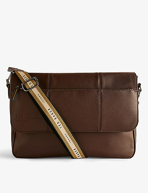 TED BAKER: Kristan faux-leather messenger bag