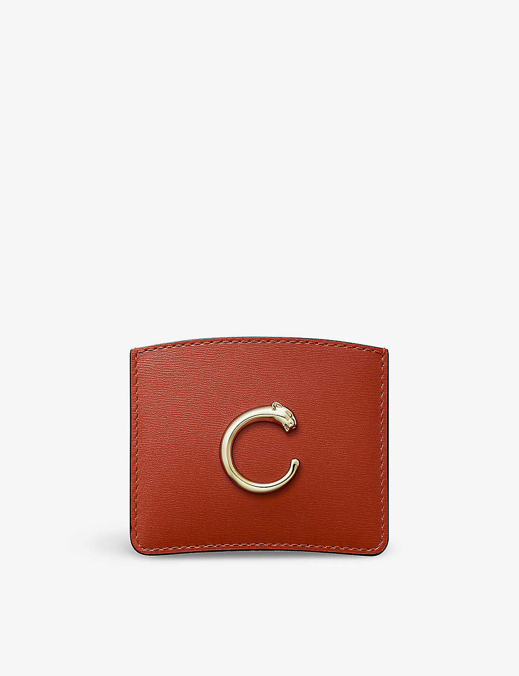Cartier Brown Trouserhère De Simple Leather Card Holder