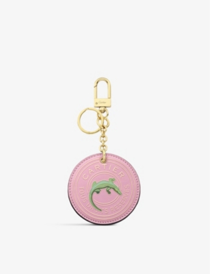 CARTIER: Cartier Characters leather medallion keyring