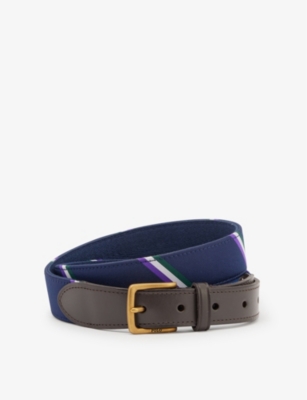 POLO RALPH LAUREN - Polo Ralph Lauren x Wimbledon stripe-pattern woven ...