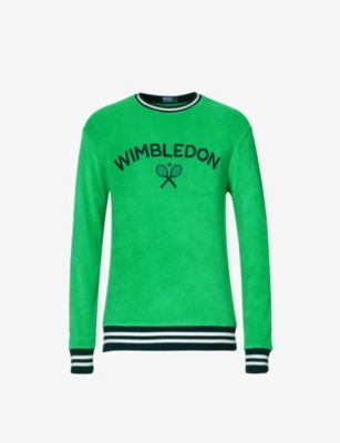 POLO RALPH LAUREN - Polo Ralph Lauren x Wimbledon logo-embroidered  terry-towel cotton-blend jumper | Selfridges.com