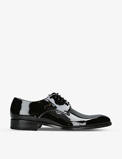 LOAKE: Bow leather Oxford shoes