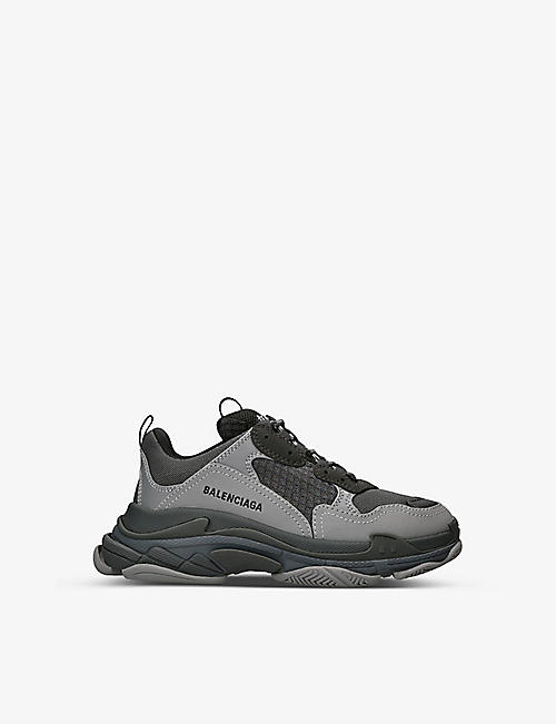 BALENCIAGA: Triple S faux-leather and mesh trainers 2-8 years