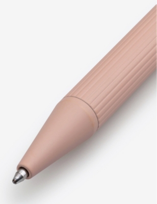 PAPIER: Curve ribbed matte-aluminum ballpoint pen