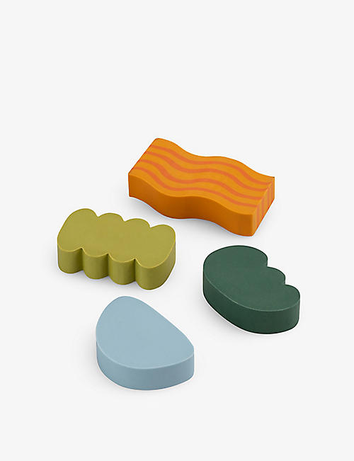 PAPIER: Curious Shape rubber erasers pack of three