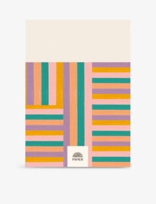 PAPIER: Happy Stripes wellness paper journal 15cm x 21.5cm