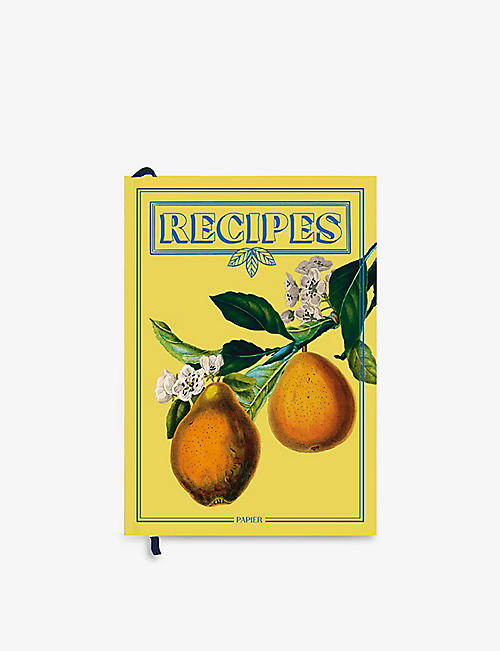 PAPIER: Hanging Fruits paper recipe notebook 15.3cm x 21.5cm