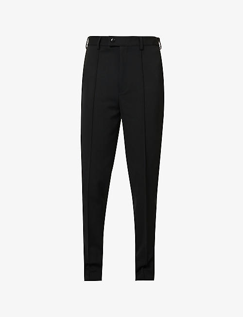 PRADA: Tapered mid-rise woven trousers