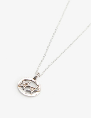 Shop Twojeys Mens Silver Superstar Sterling-silver Pendant Necklace