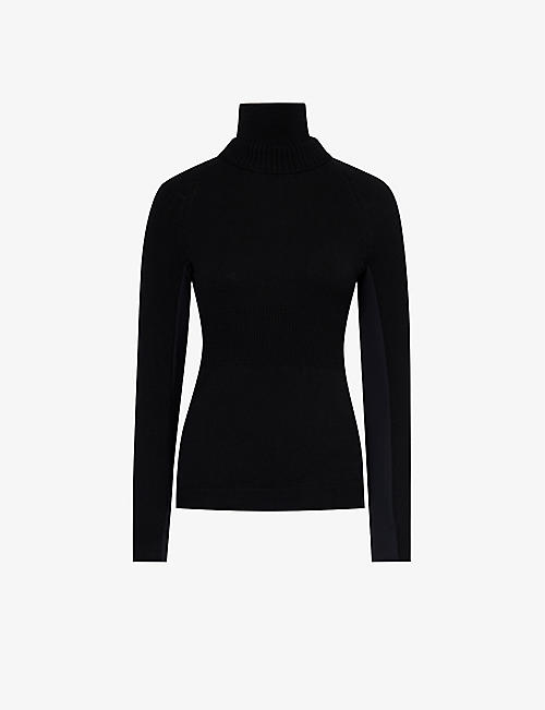 MONCLER GRENOBLE: High-neck slim-fit stretch-woven top
