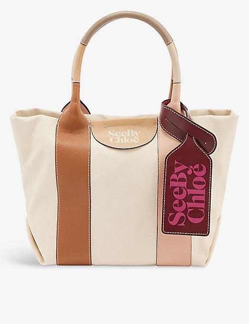 SEE BY CHLOE: Laetizia large cotton tote bag