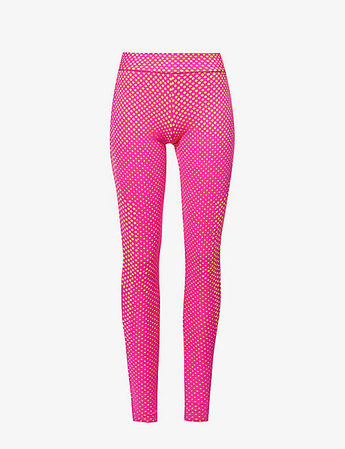 SINEAD GOREY: Laser-Cut high-rise stretch-woven leggings
