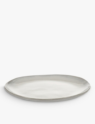 Serax La Mère Irregular Small Stoneware Plate 18cm White