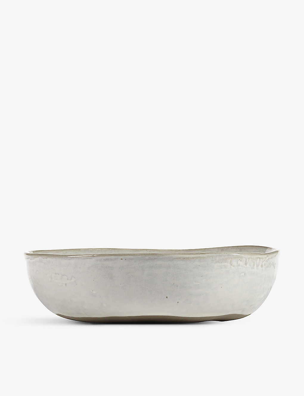 Serax La Mère Irregular Medium Stoneware Bowl 22cm In White