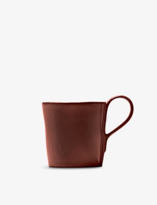 Serax La Mère Venetian-handle Stoneware Coffee Cup 6.5cm In Red