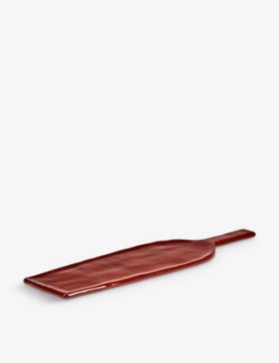 Serax Red La Mere Rectangular Stoneware Serving Plate 46cm