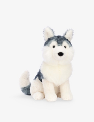 White sale husky plush