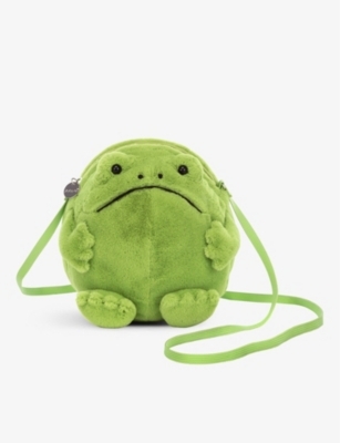 JELLYCAT: Ricky Rain frog-shaped woven shoulder bag
