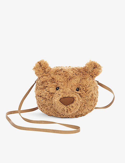 JELLYCAT：巴塞罗熊造型梭织斜挎儿童包