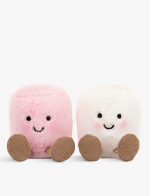 JELLYCAT: Amuseable Pink and White Marshmallows soft toy 9cm