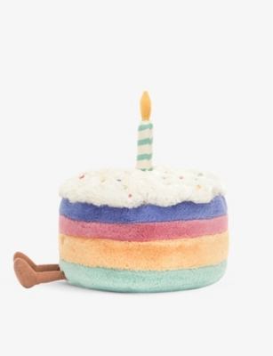 JELLYCAT: Amuseable Rainbow Birthday Cake soft toy 26cm