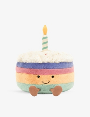 JELLYCAT - Amuseable Rainbow Birthday Cake soft toy 26cm | Selfridges.com