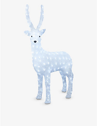 SELFRIDGES EDIT: Acrylic reindeer light-up Christmas display 105cm