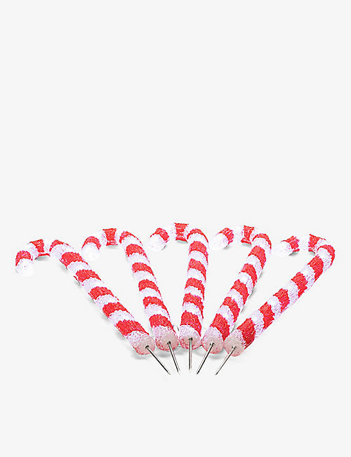 SELFRIDGES EDIT: 亚克力糖果棒五件装圣诞灯罩 40 厘米