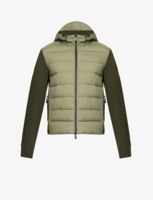 MONCLER GRENOBLE Knitted and Quilted Shell Down Ski Jacket for Men