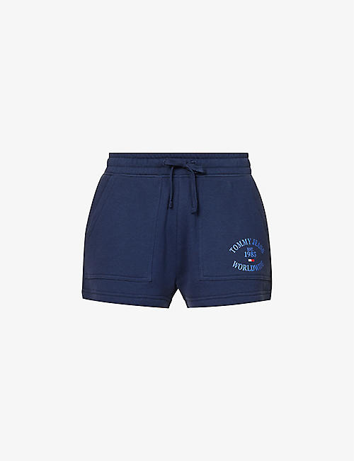 TOMMY JEANS: Worldwide branded cotton sweat shorts