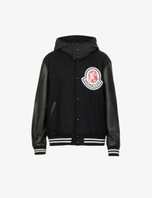 Moncler Genius X Billionaire Boys Club Black Durnan Bomber Jacket In Black