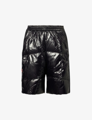 MONCLER GENIUS MONCLER GENIUS MEN'S BLACK X ADIDAS ORIGINALS QUILTED SHELL-DOWN SHORTS