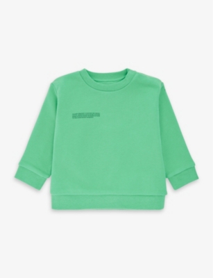 PANGAIA: Logo-print regular-fit organic cotton-jersey sweatshirt 0-24 months