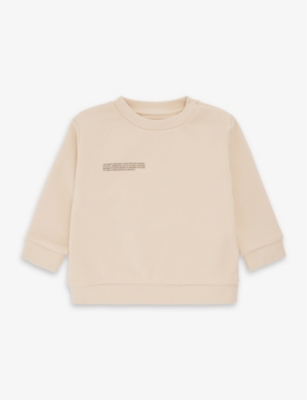 PANGAIA: Logo-print regular-fit organic cotton-jersey sweatshirt 0-24 months