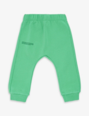 PANGAIA: Logo-print regular-fit organic cotton-jersey jogging bottoms 0-24 months